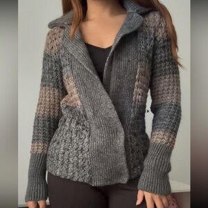Vintage Alpaca-Wool Blend Cardigan